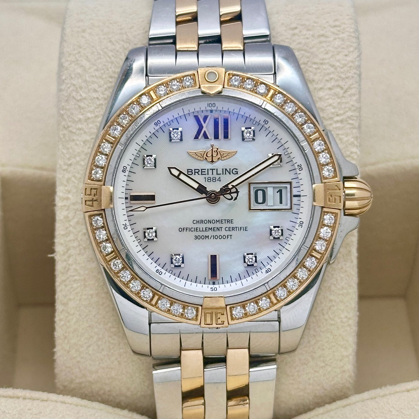 Cockpit Rose Gold MOP Diamond Bezel Ref C4935053/A649 2015