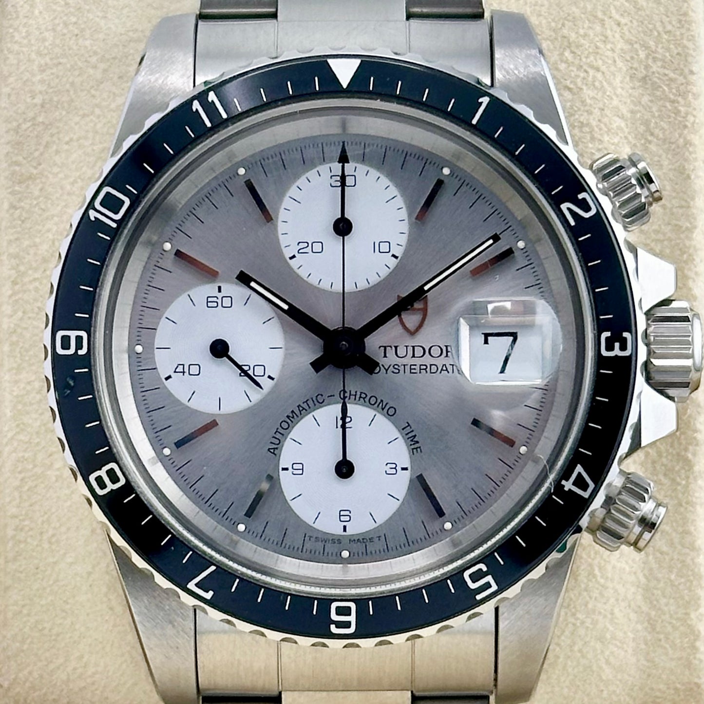 Oysterdate Chronograph Big Block Albino Dial Ref 79170