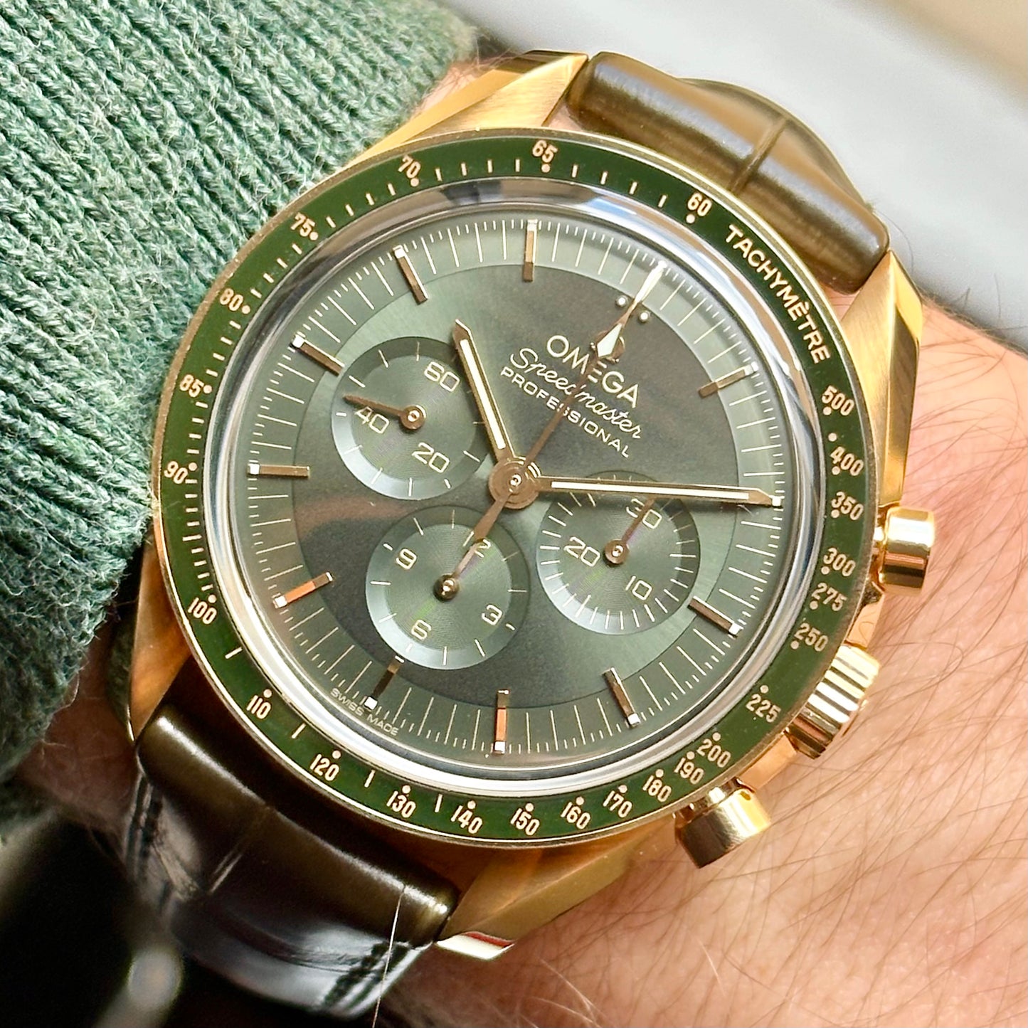 Speedmaster Moonwatch Professional Moonshine 18K Yellow Gold Green Ref
310.63.42.50.10.001 2023