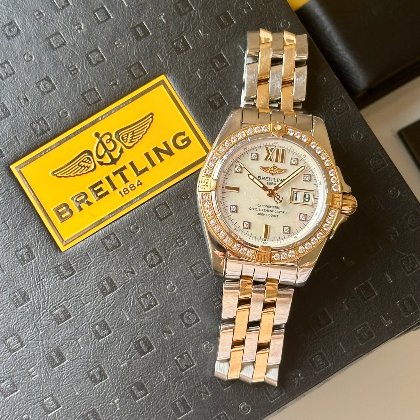 Cockpit Rose Gold MOP Diamond Bezel Ref C4935053/A649 2015