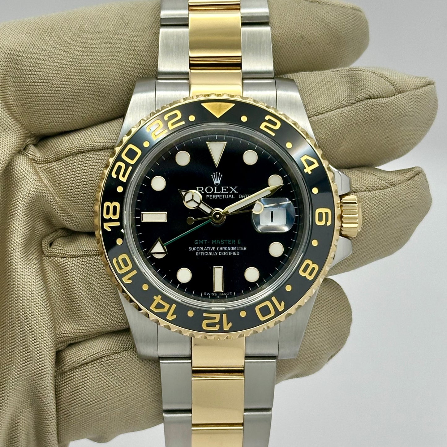 GMT Master II 18K Yellow Gold Ref 116713LN 2010
