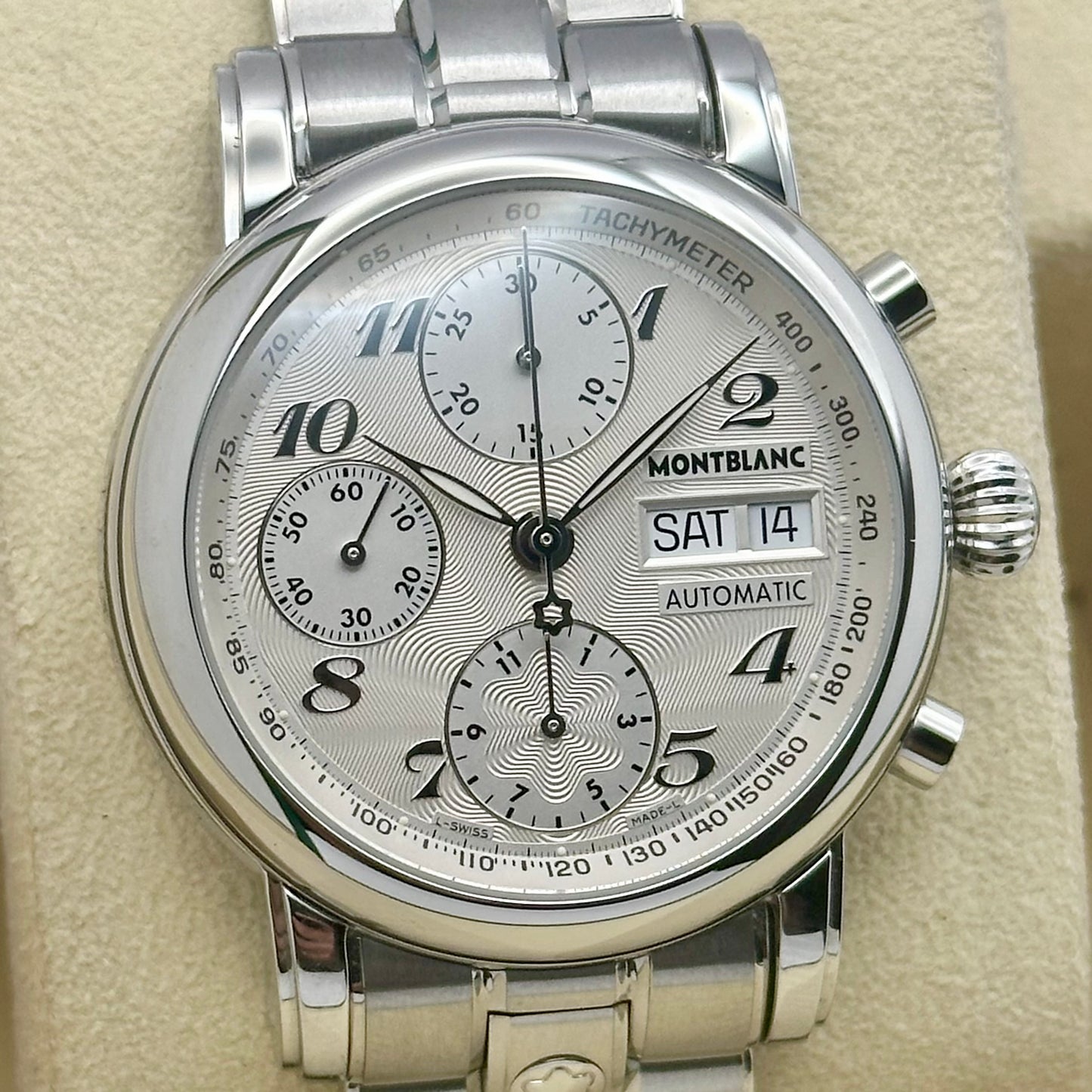 Montblanc Star XL Silver Chronograph Ref M29101 2006