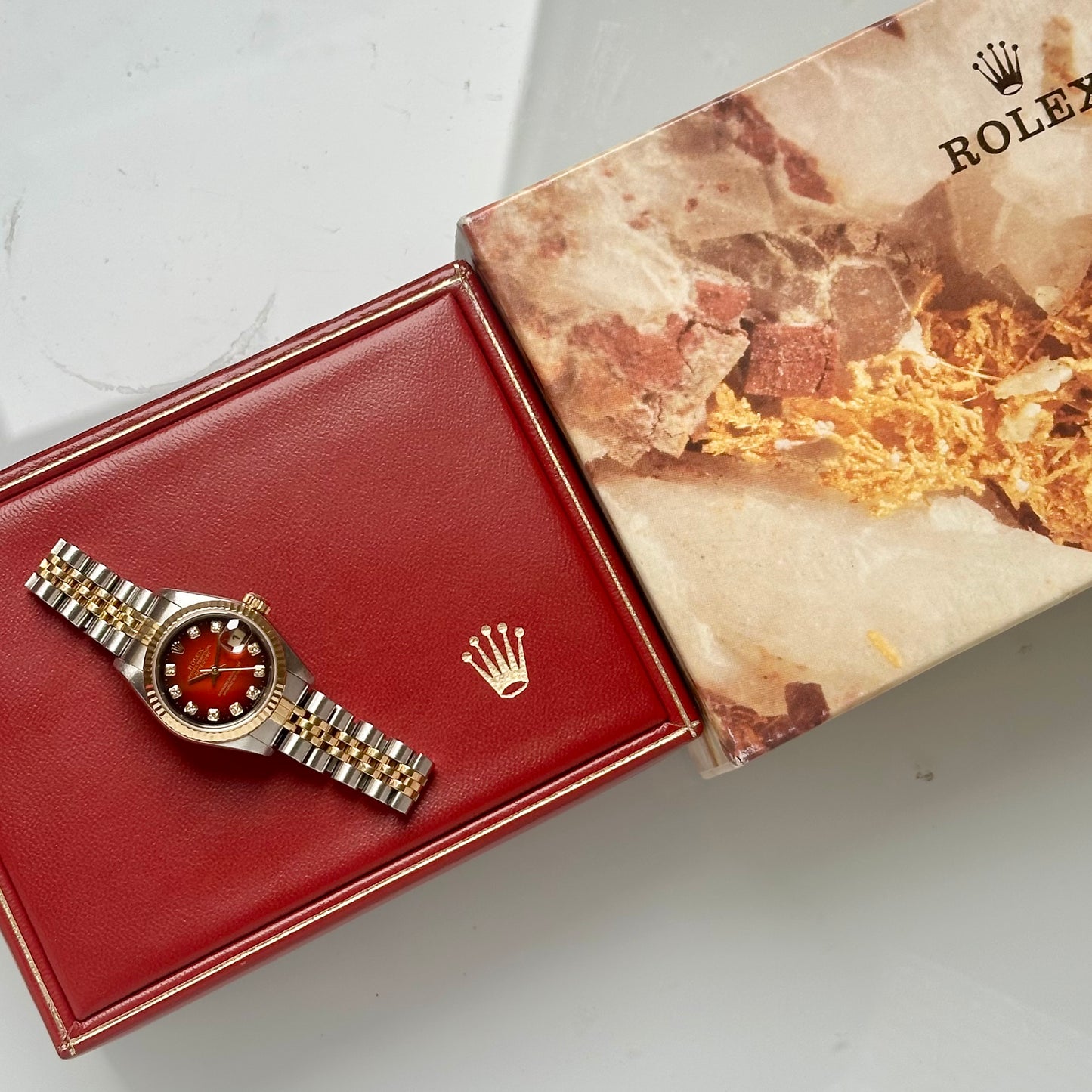 Lady-Datejust 26 Red Vignette Big Diamond Ref 79173 2002