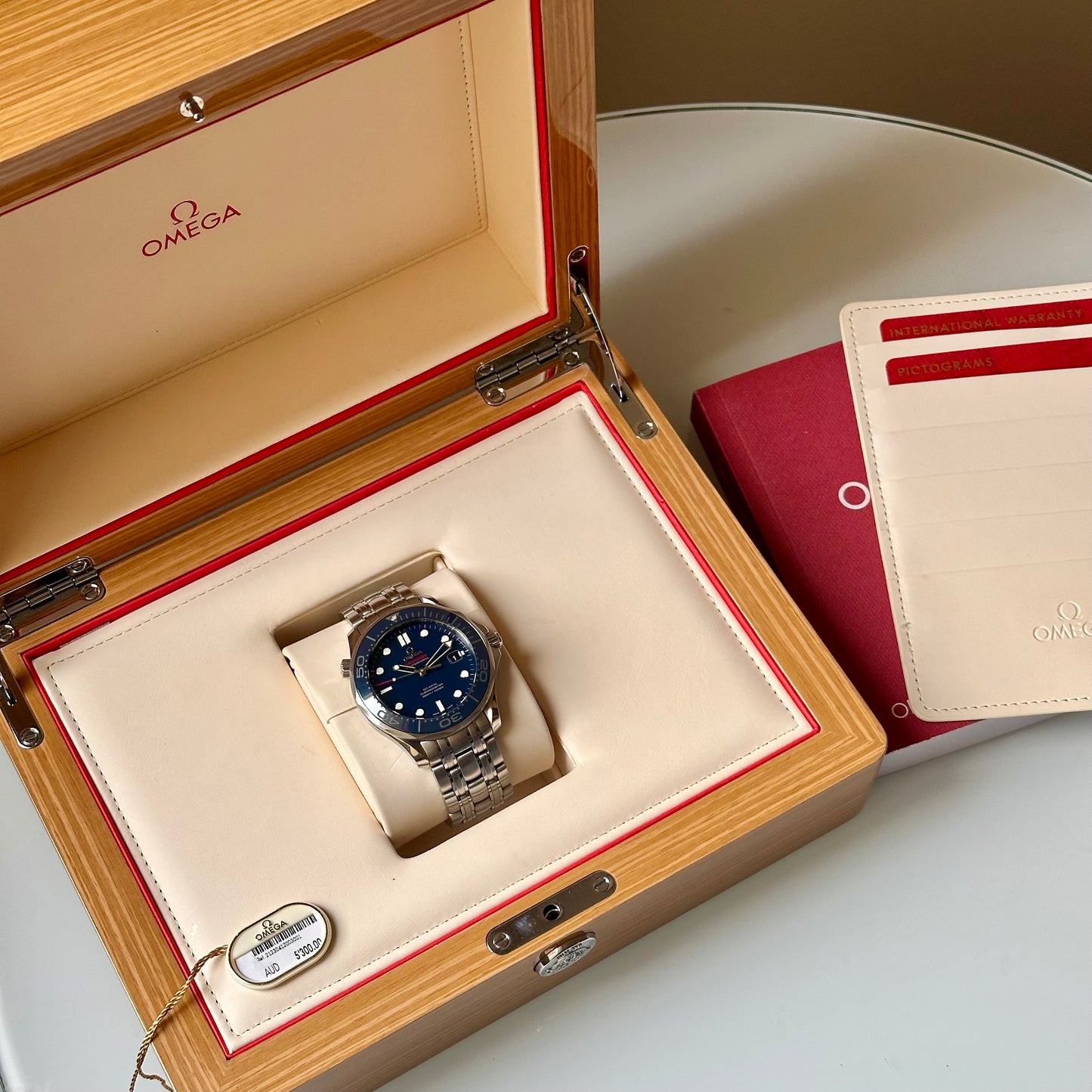 Seamaster Professional 300 Co-Axial Blue Ceramic Ref 212.30.41.20.03.001 2017
