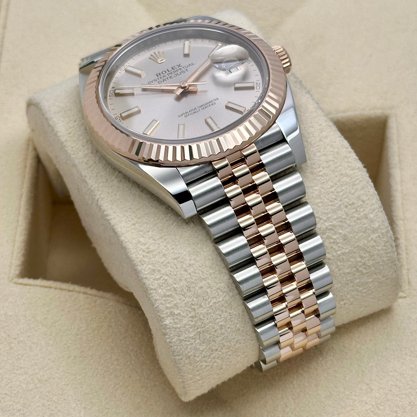 Datejust 41 Sundust 18K Rose Gold Ref 126331 2019