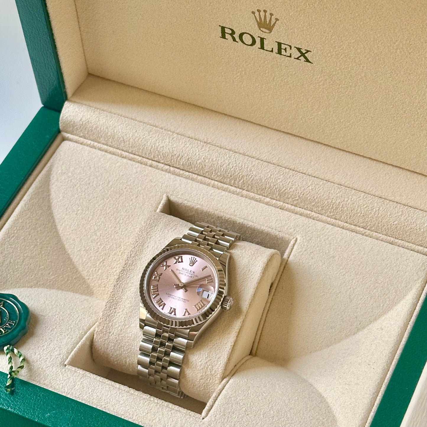 Datejust 31 Pink Romans 18K White Gold Ref 278274 2022