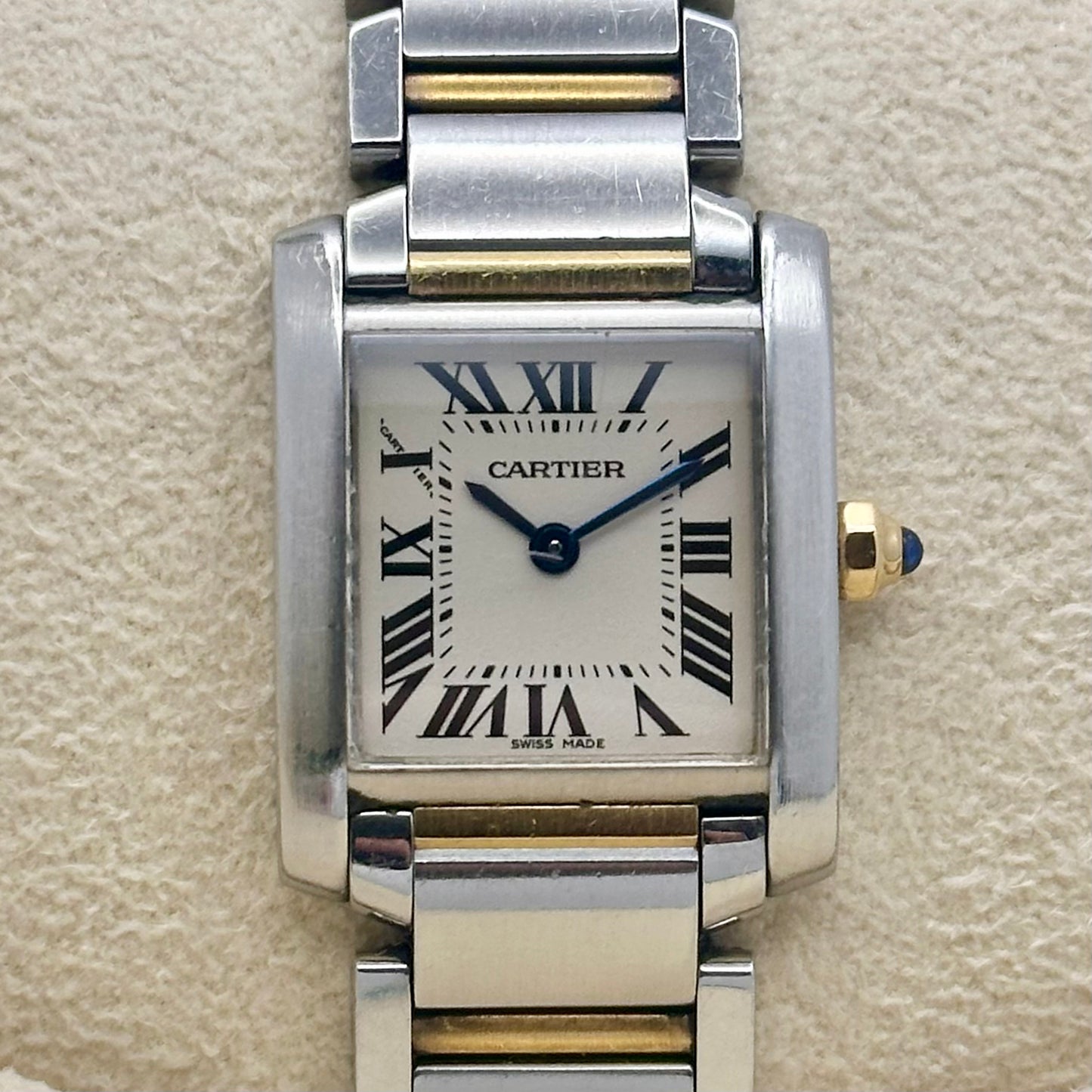 Tank Française Small 18K Yellow Gold Two Tone Ref 2384 1990