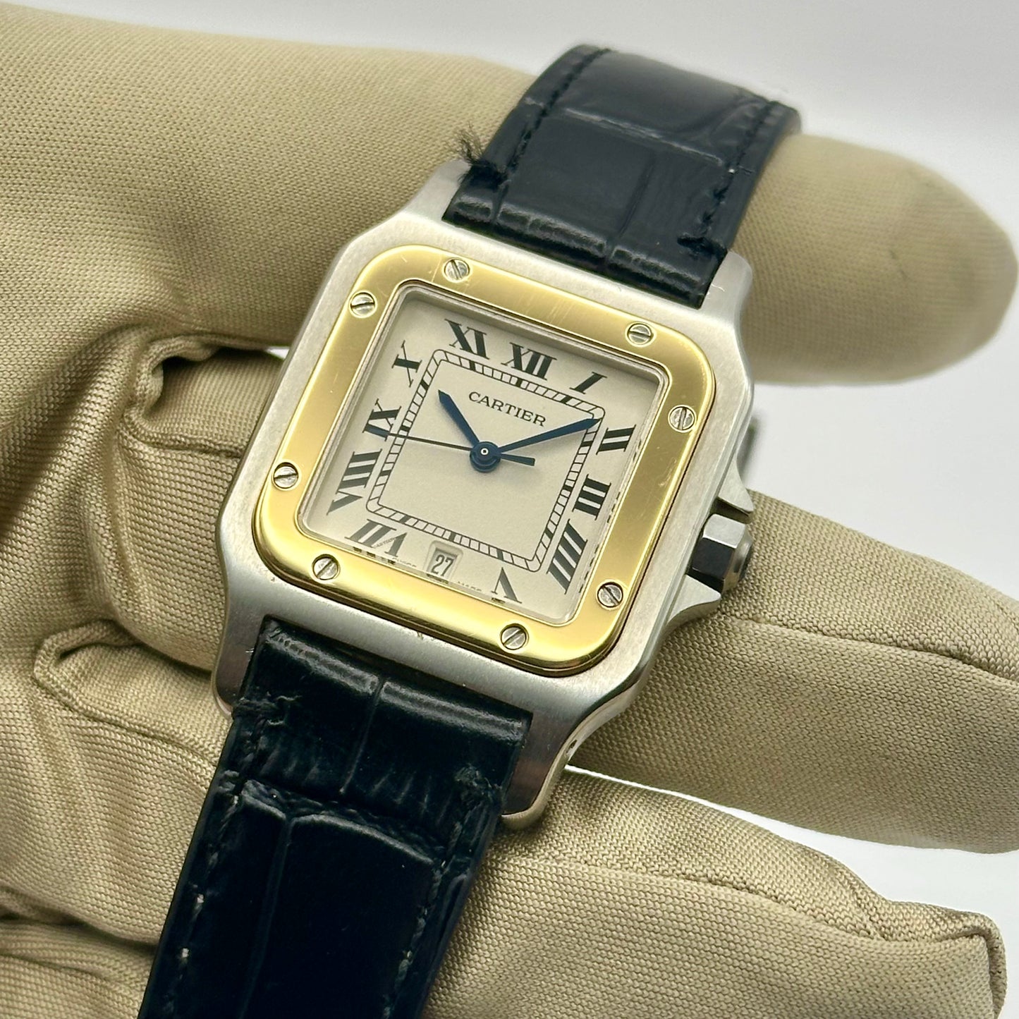 Santos Galbée Large 18K Yellow Gold Two Tone Ref 1566 1990