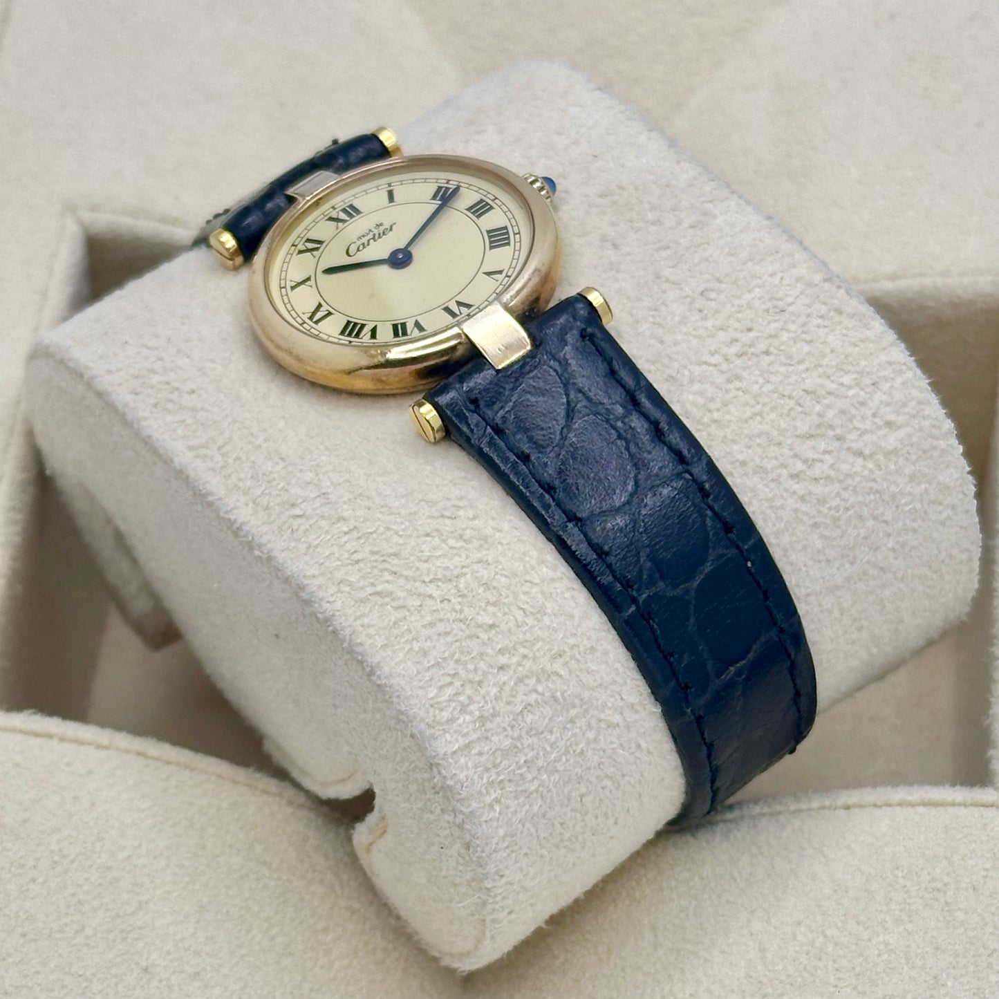 Vendome Must De Cartier Small Ivory Romans 1990