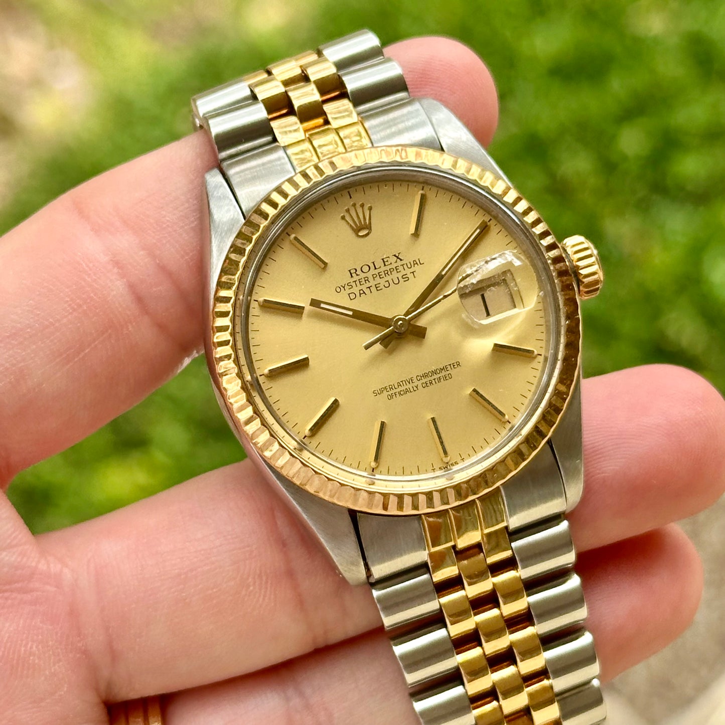 Datejust 36 Champagne Ref 16013 1987