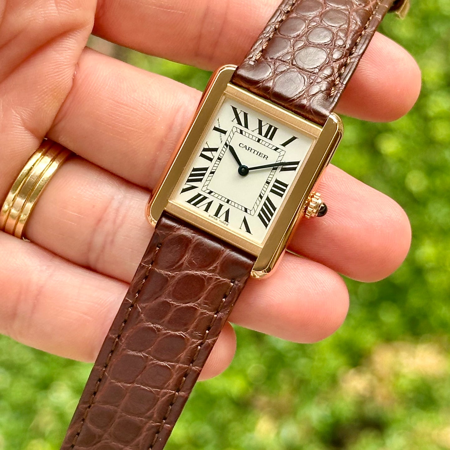 Tank Solo White Romans 18K Rose Gold Ref W5200024 2021