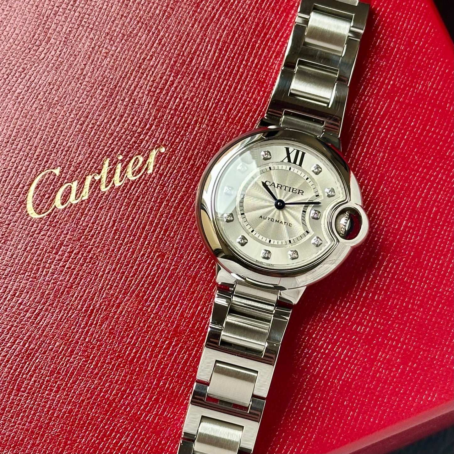 Ballon Bleu De Cartier Silver Guilloché Diamond Dial Ref W4BB0021 2022