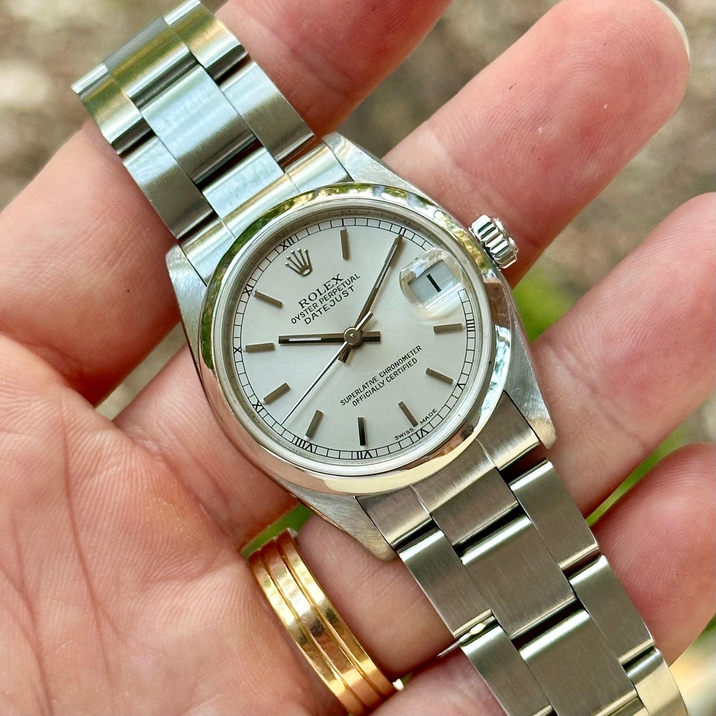Datejust 31 Silver Sunburst Ref 78240 1999