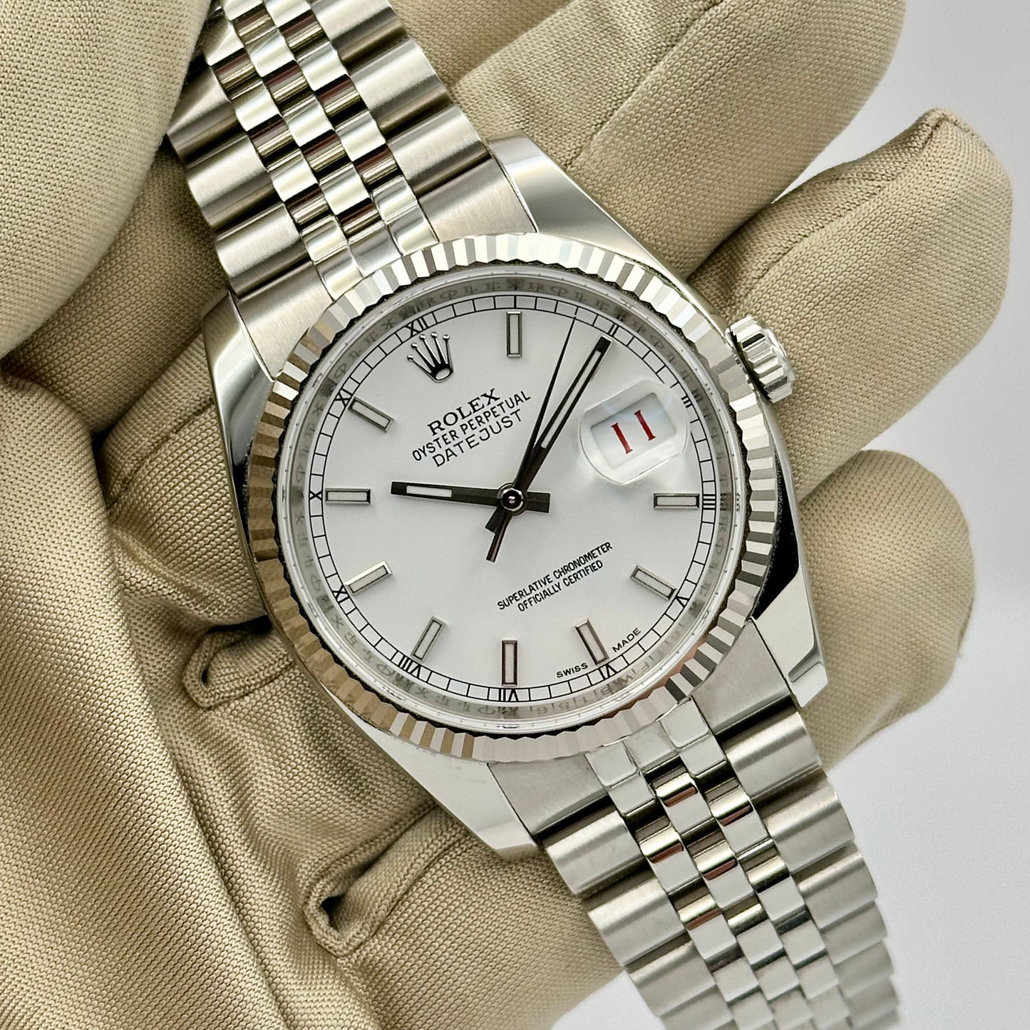 Datejust 36 White Roulette Ref 116234 2014