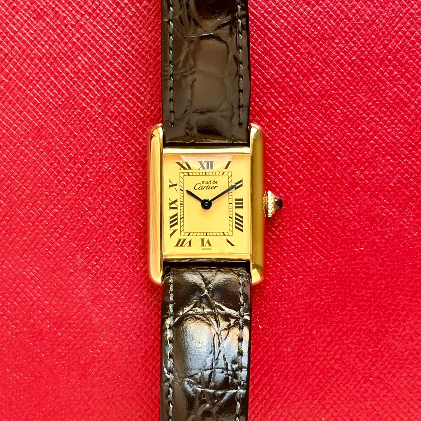 Tank Must Small Ivory Romans Manual Winding 1980