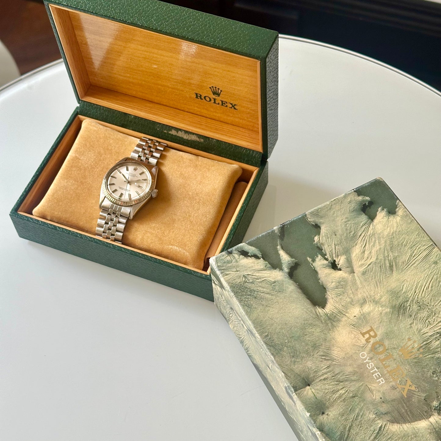 Datejust 36 Silver Pie Pan Ref 1601 1974