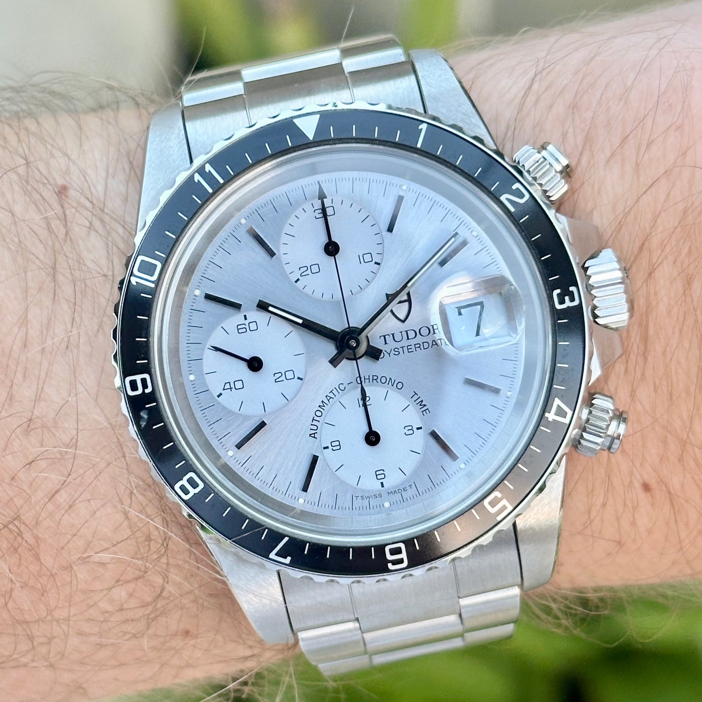 Oysterdate Chronograph Big Block Albino Dial Ref 79170