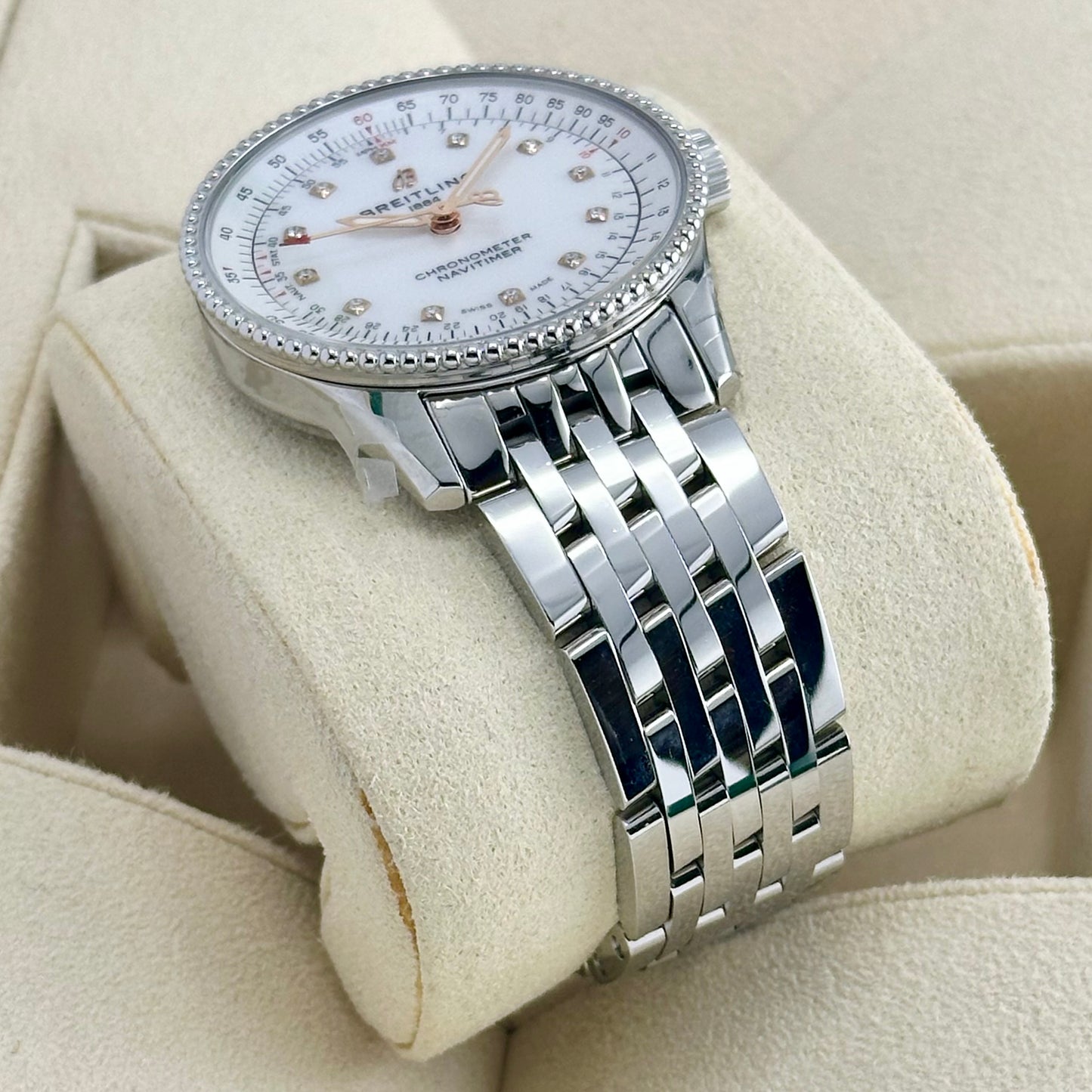 Navitimer Ladies Mother Of Pearl Diamond Ref A17395 2024