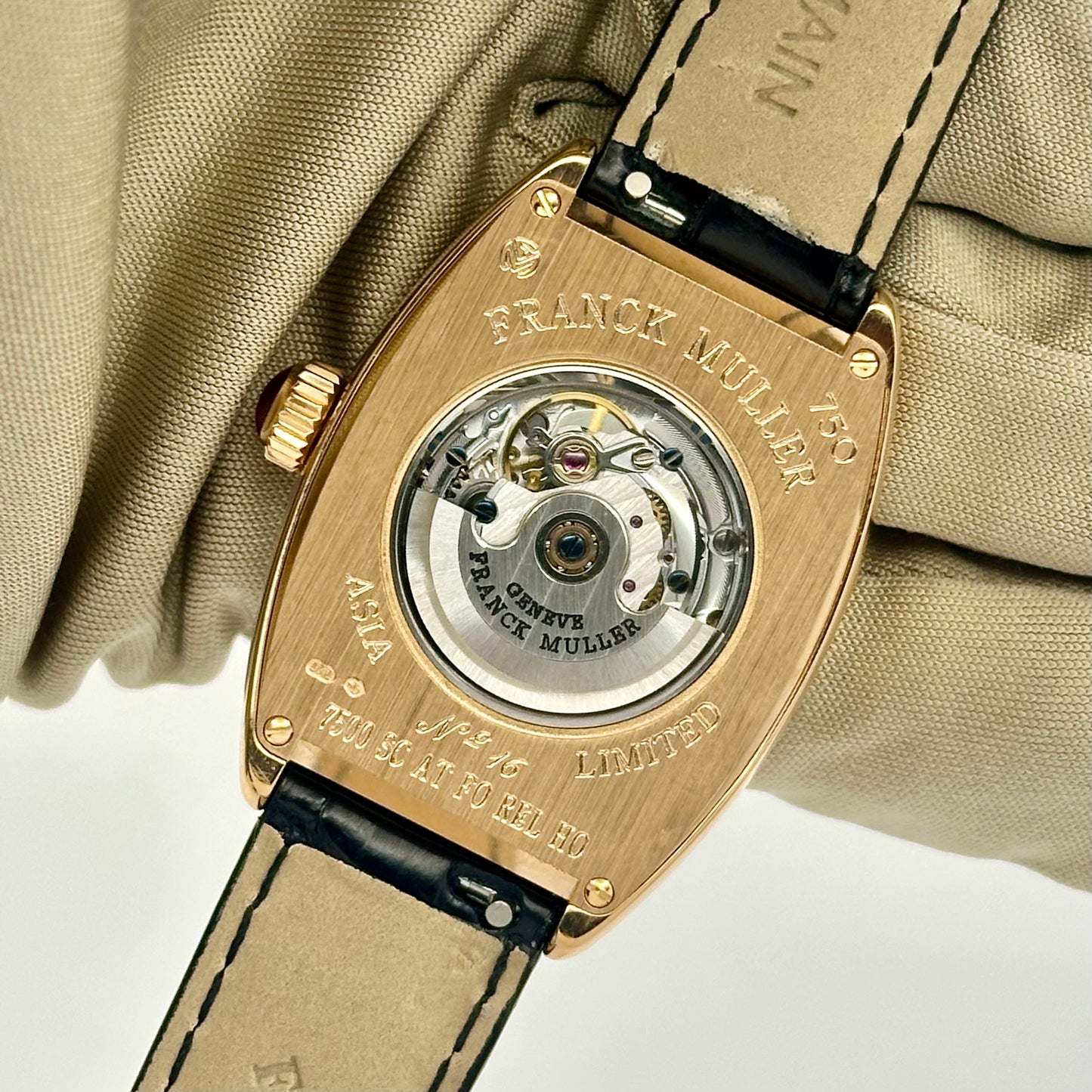Cintrée Curvex Asia Edition 18K Rose Gold Ref 7500 SC AT FO HO