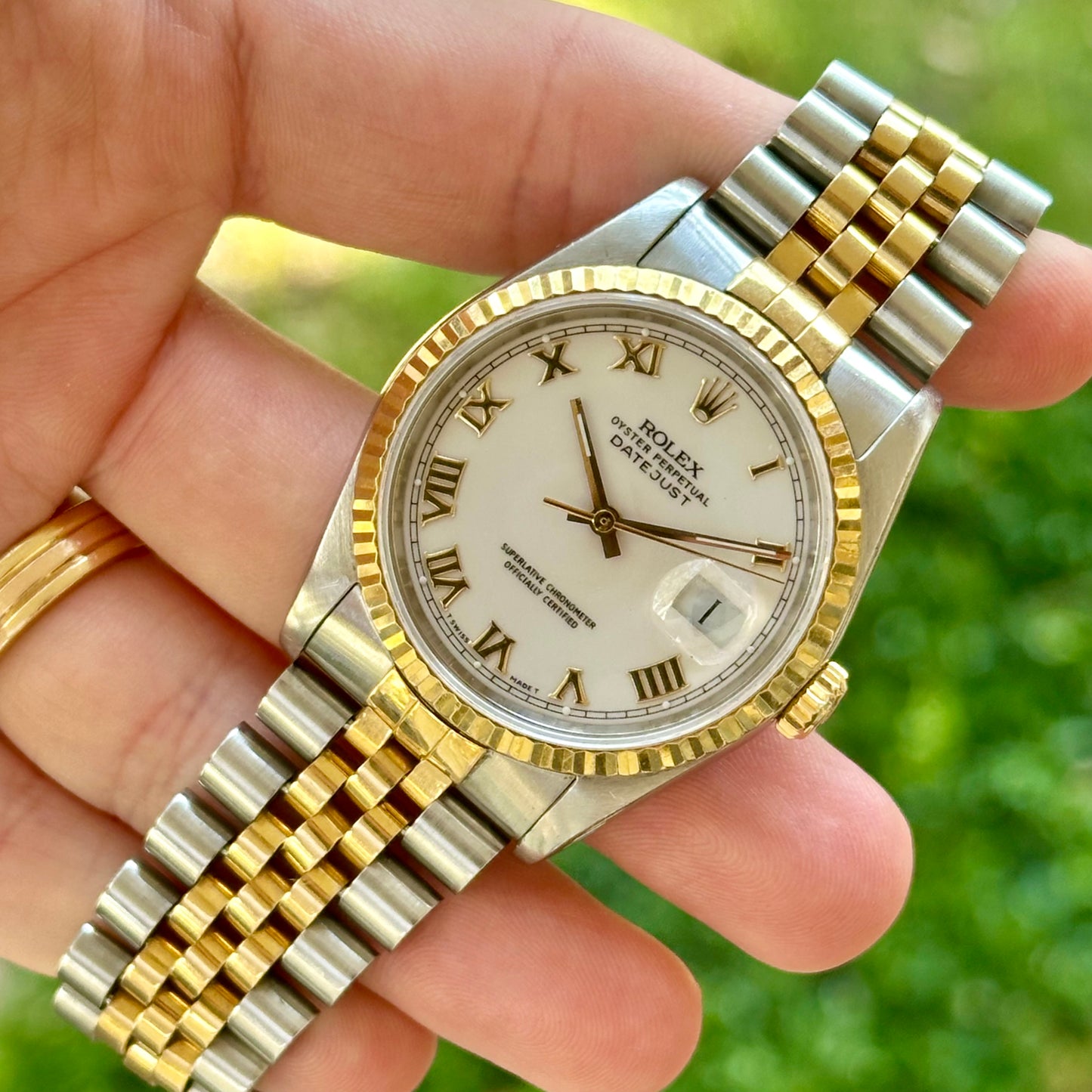 Datejust 36 White Romans Ref 16233 1988