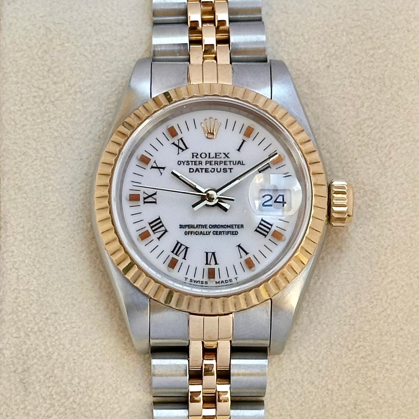 Lady-Datejust 26 White Buckley Ref 69173 1990