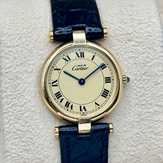 Vendome Must De Cartier Small Ivory Romans 1990