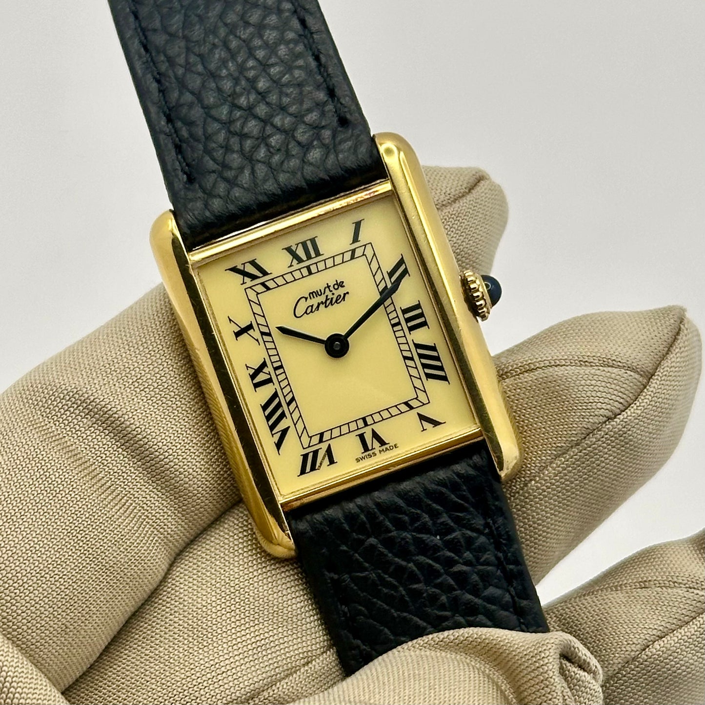 Tank Must Vermeil Large Ivory Romans Ref 59005 1985