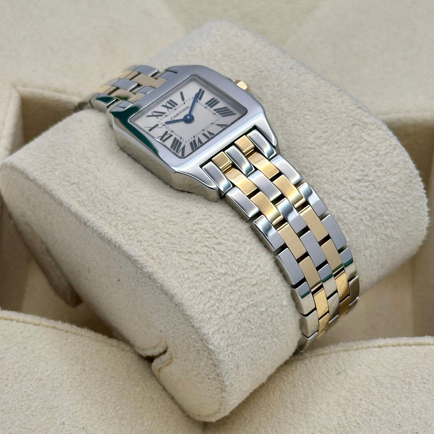 Santos Demoiselle White Romans 18K Yellow Gold Ref W25066Z6 2010