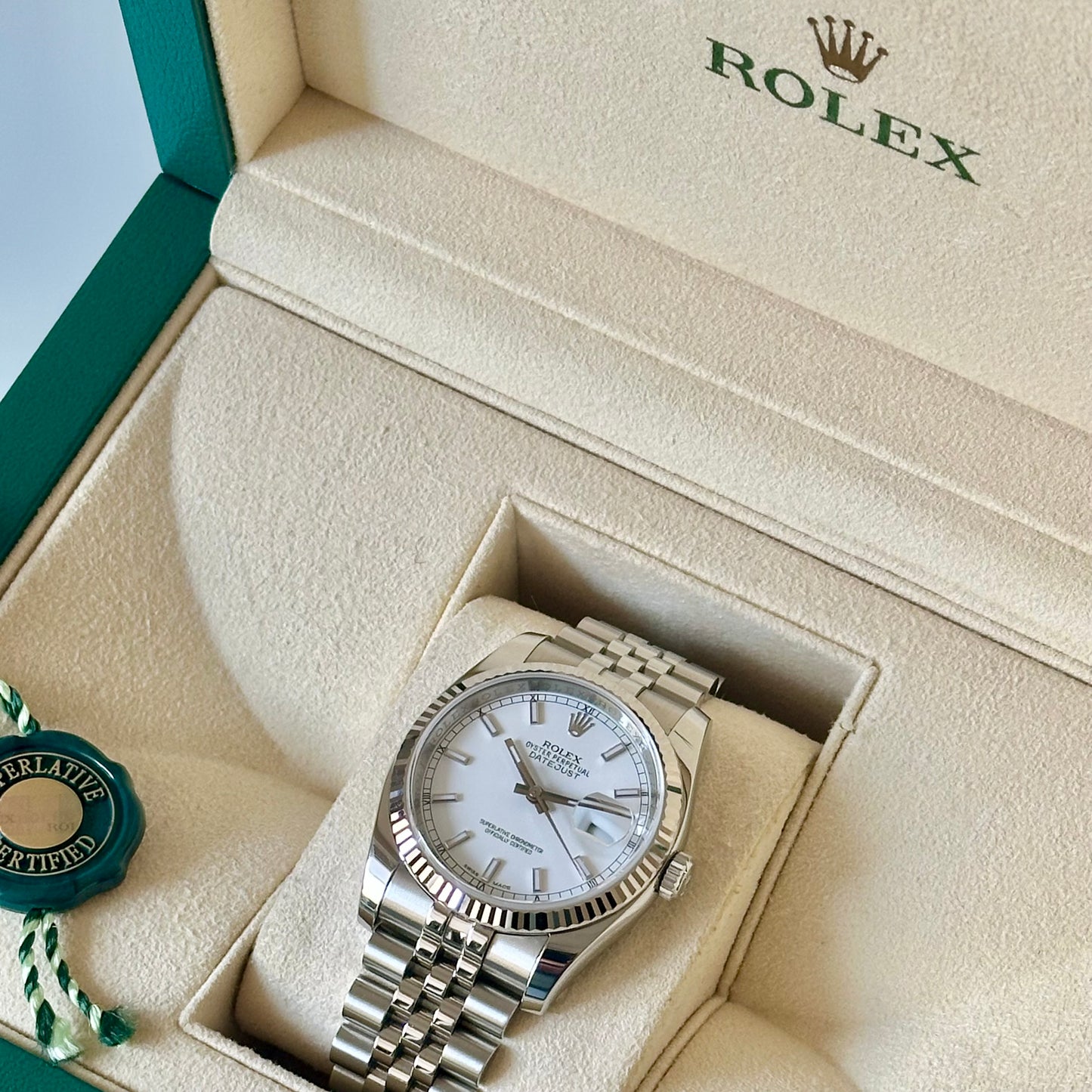 Datejust 36 White Roulette Ref 116234 2014