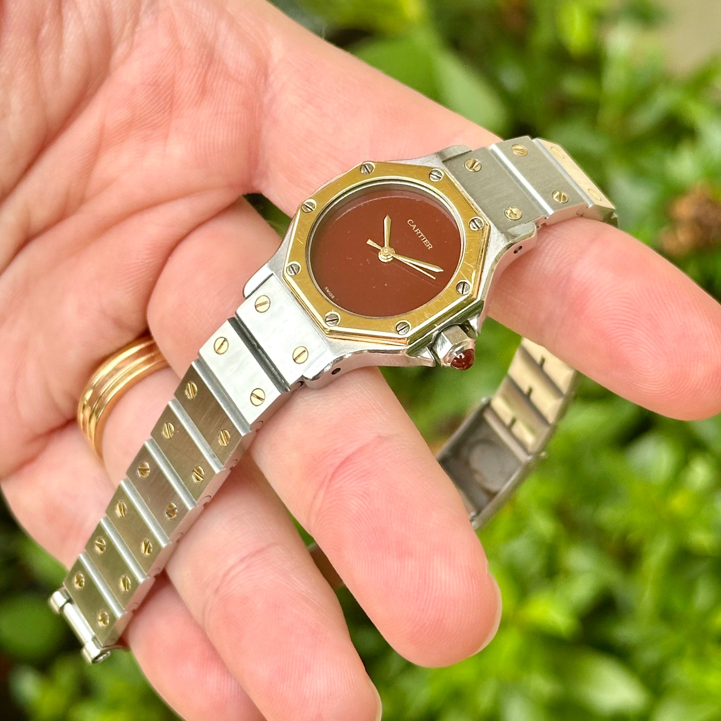 Santos Octagon Burgundy Two Tone Ref 0907 2000