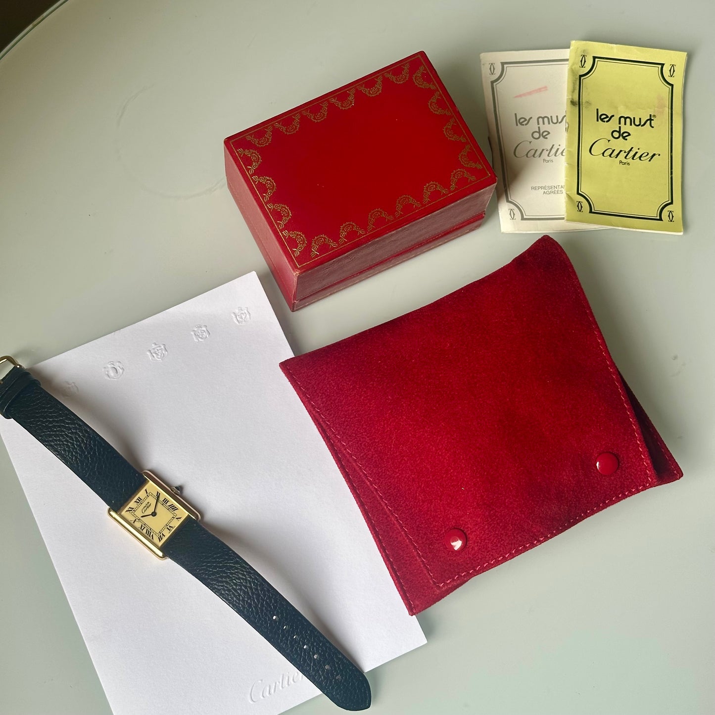 Tank Must Vermeil Large Ivory Romans Ref 59005 1985