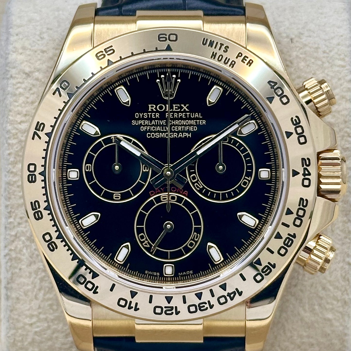 Cosmograph Daytona 18K Yellow Gold Black Ref 116518 2014
