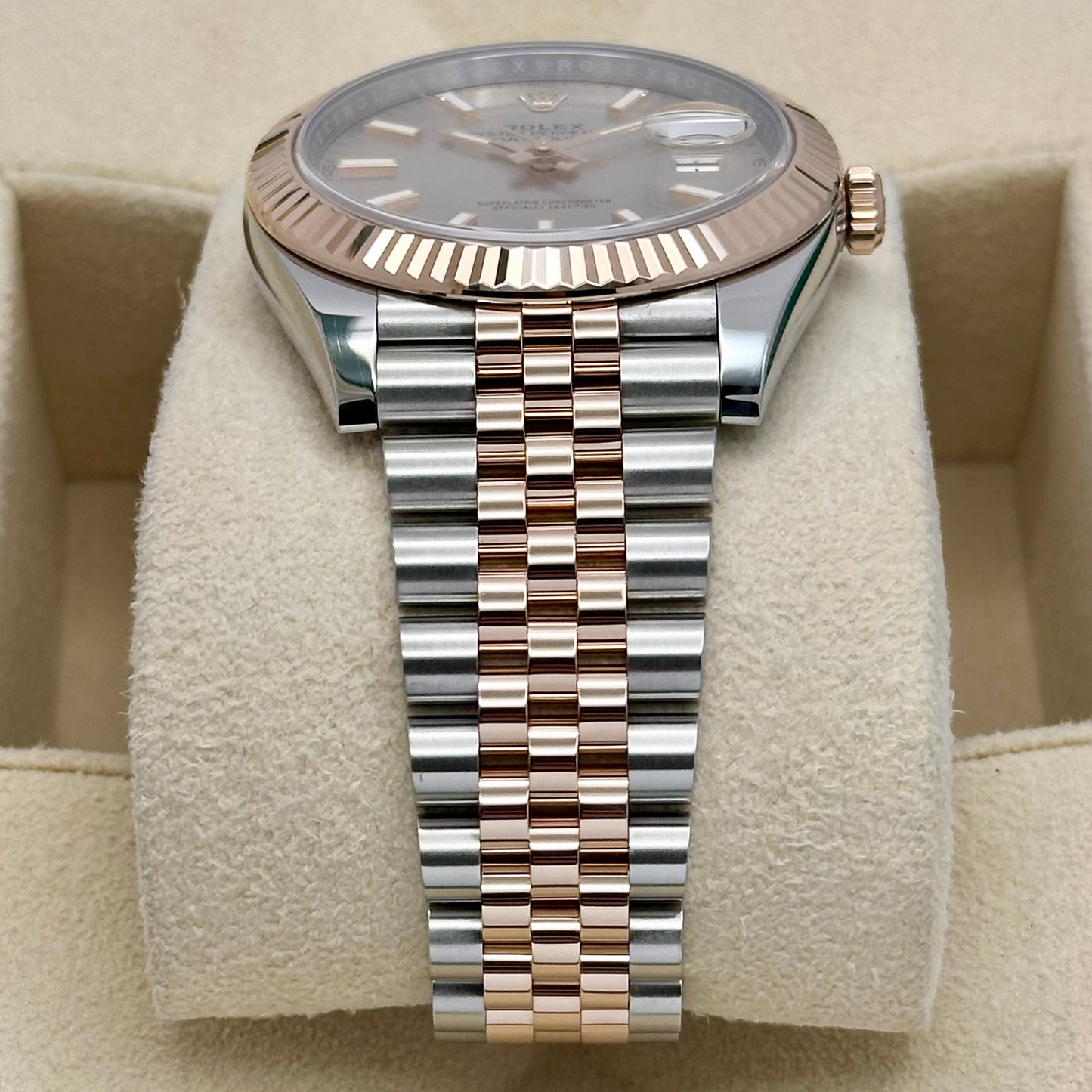 Datejust 41 Sundust 18K Rose Gold Ref 126331 2019