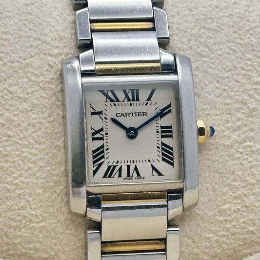 Tank Française Small 18K Yellow Gold Two Tone Ref 2384 1990