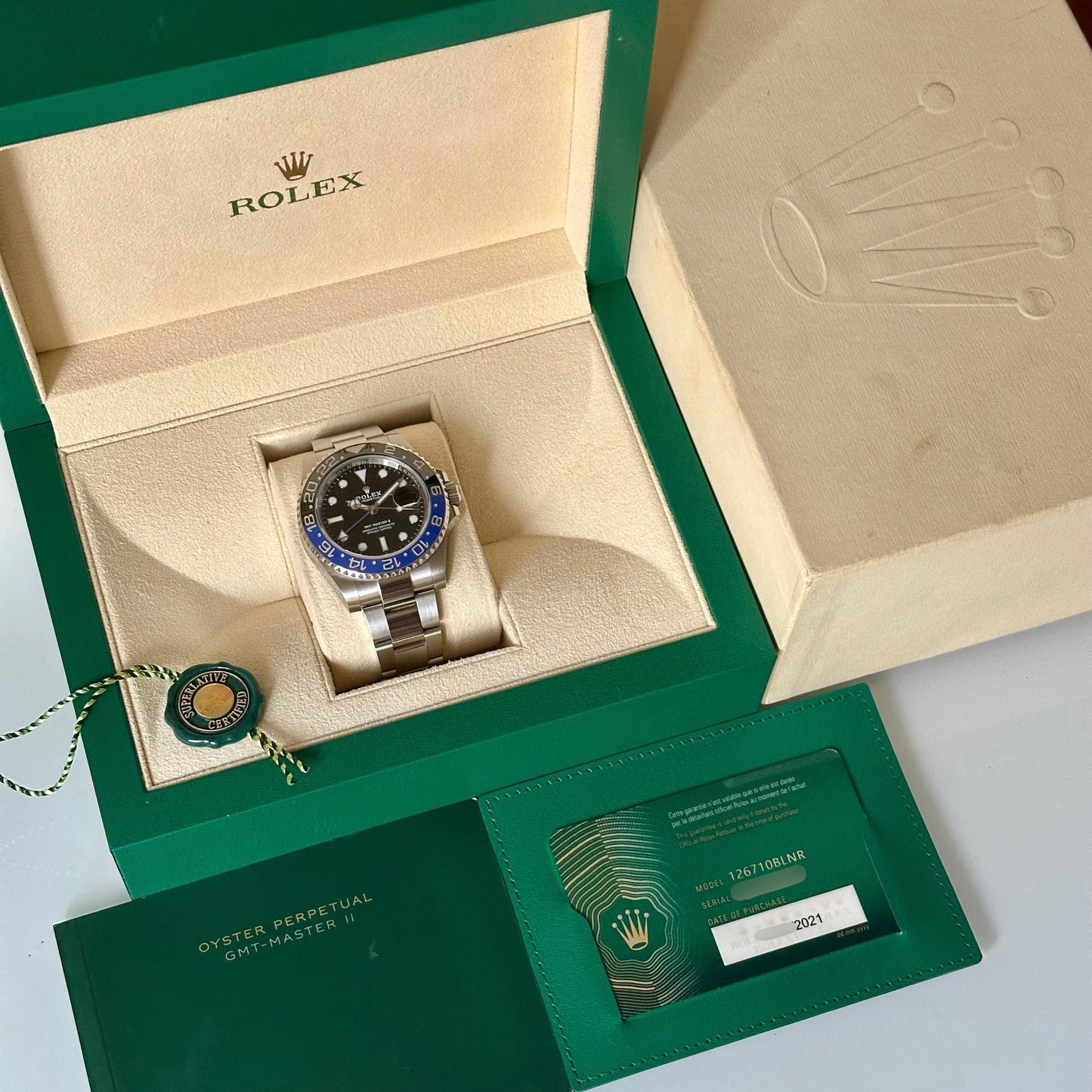 GMT Master II Batman Ref 126710BLNR 2021