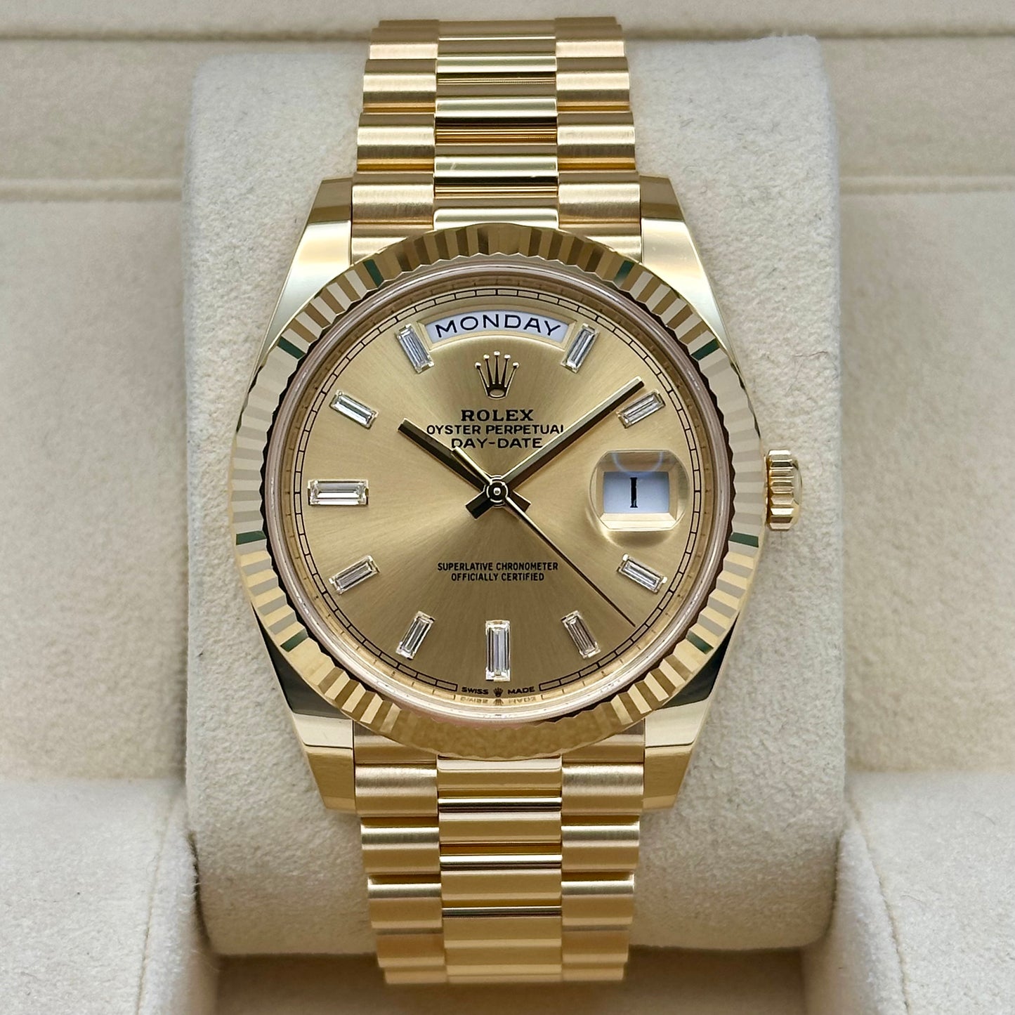 Day-Date 40 Champagne Baguettes Ref 228238 2022