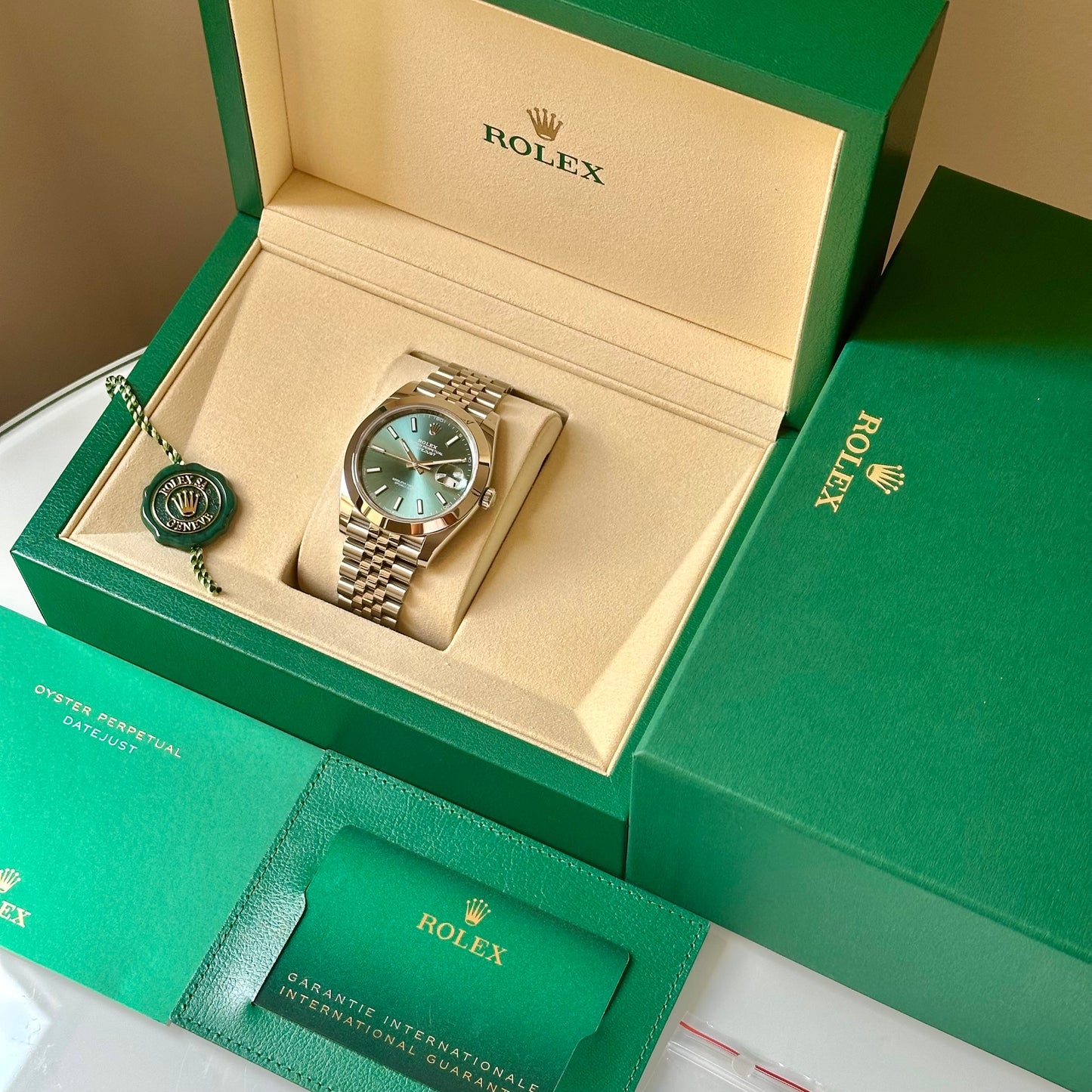 Datejust 41 Mint Green Jubilee Ref 126300 2025