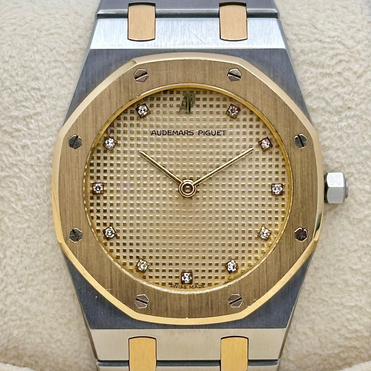 Royal Oak Champagne Diamond 18K Yellow Gold Two Tone Ref 56303SA 1990