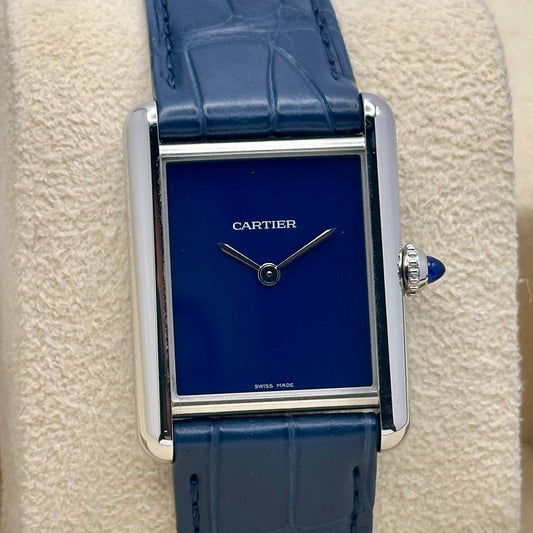 Tank Must De Cartier Large Blue Ref WSTA0055 2022