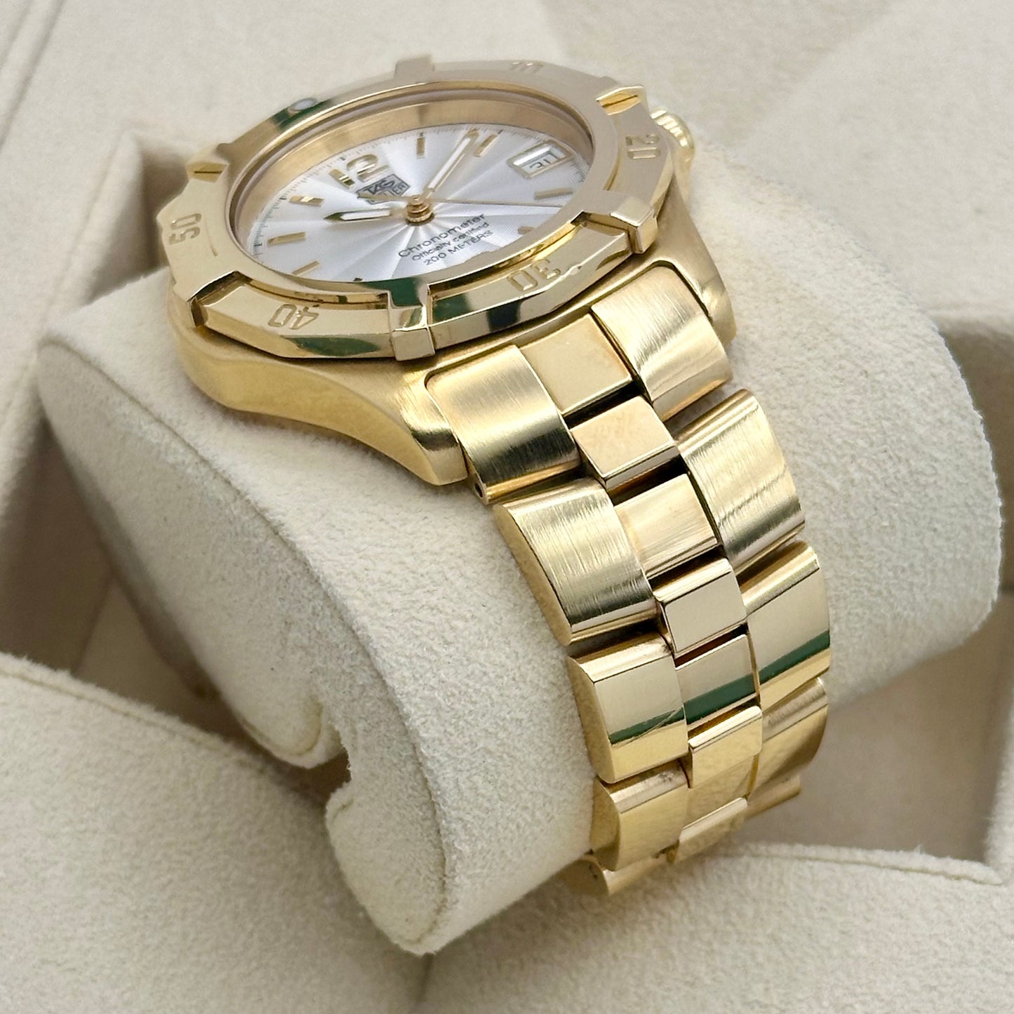 18K Yellow Gold Exclusive Silver Guilloche Ref WN5140 2000