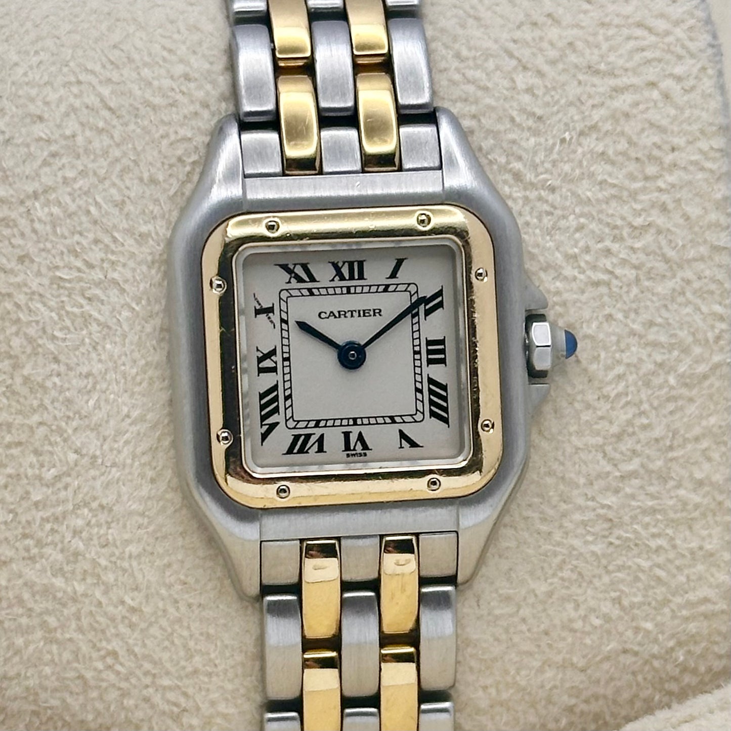 Panthère Two Row White Romans 18K Yellow Gold Ref 1120 2001