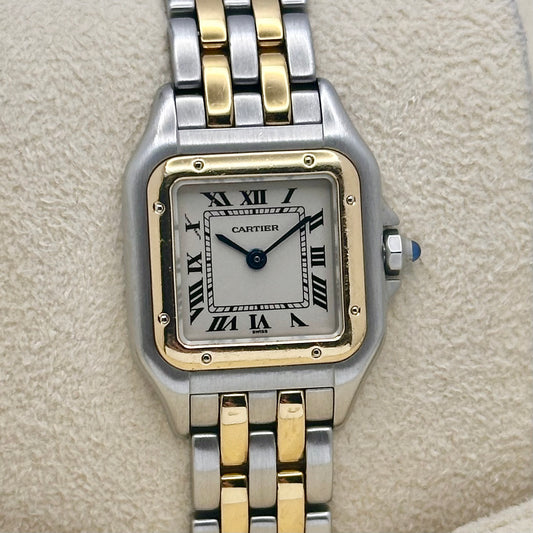 Panthère Two Row White Romans 18K Yellow Gold Ref 1120 2001