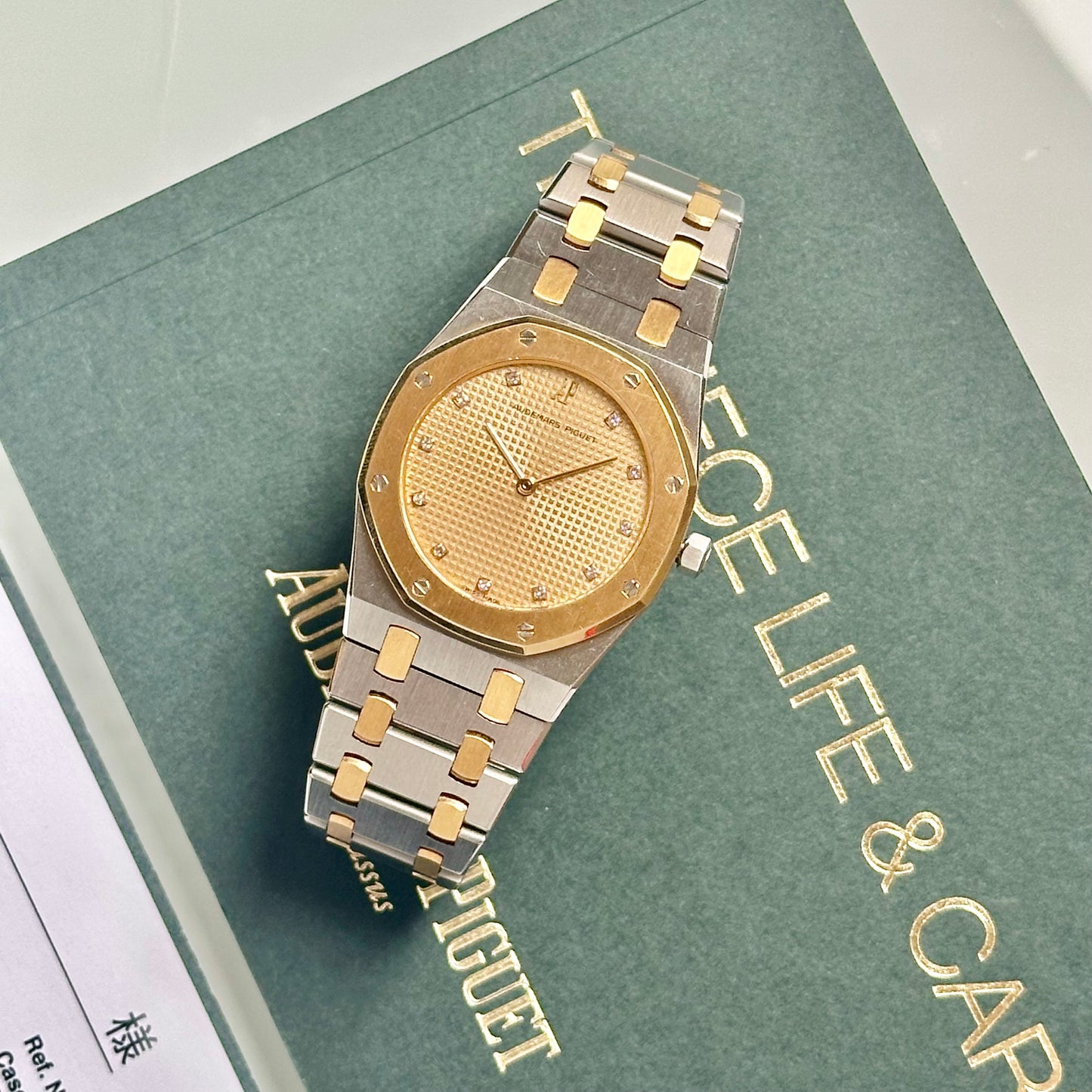 Royal Oak Champagne Diamond 18K Yellow Gold Two Tone Ref 56303SA 1990