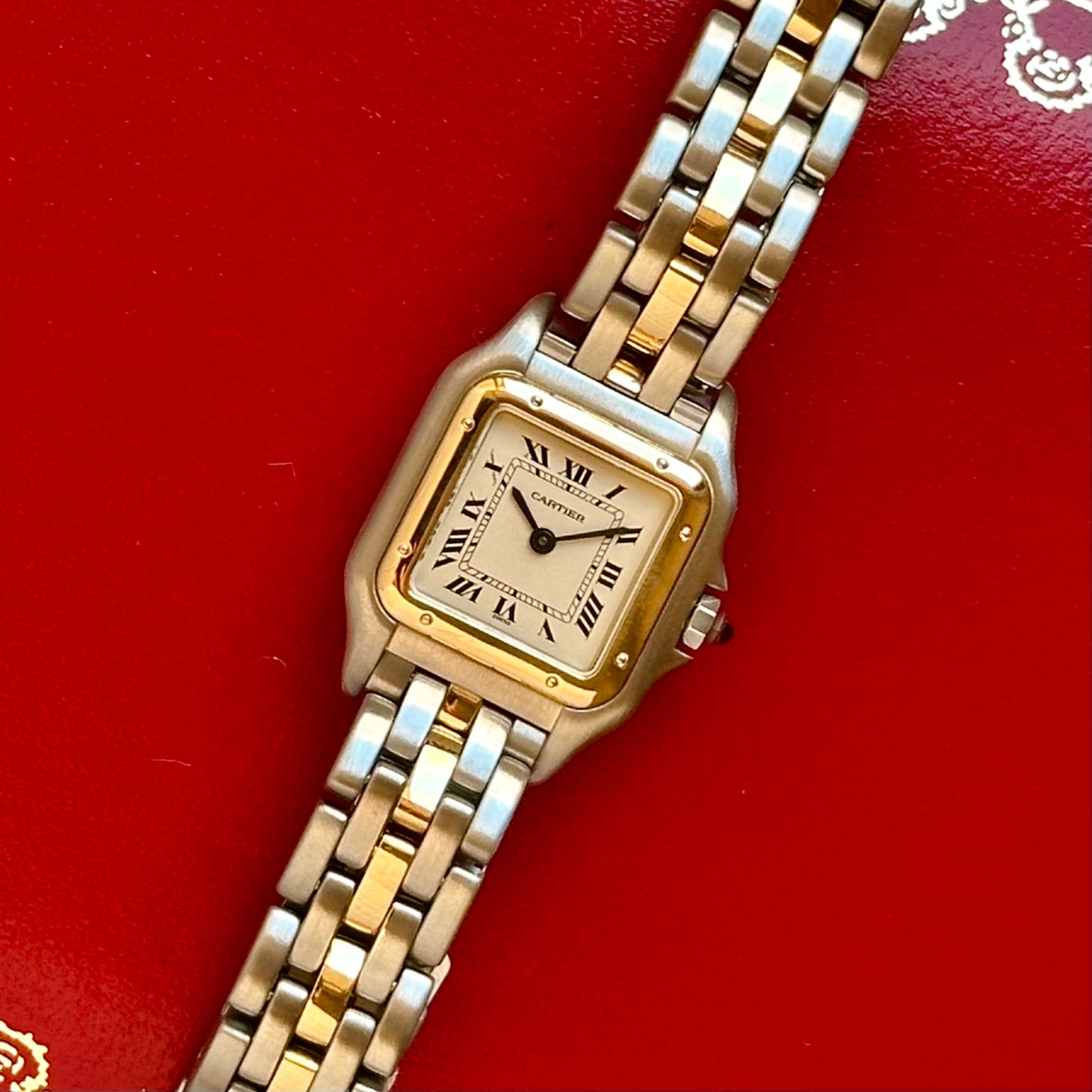 Panthére Small Single Row 18K Yellow Gold Two Tone Ref 1507917 1990