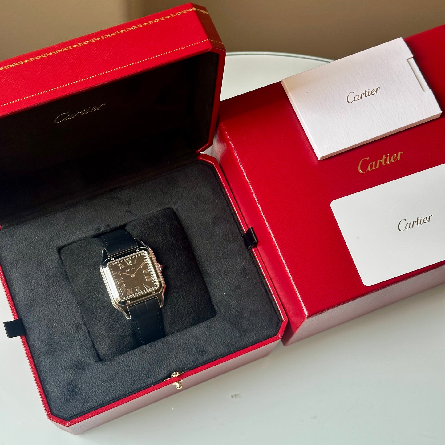 Santos Dumont Large Black Lacquer Ref WSSA0046 2025