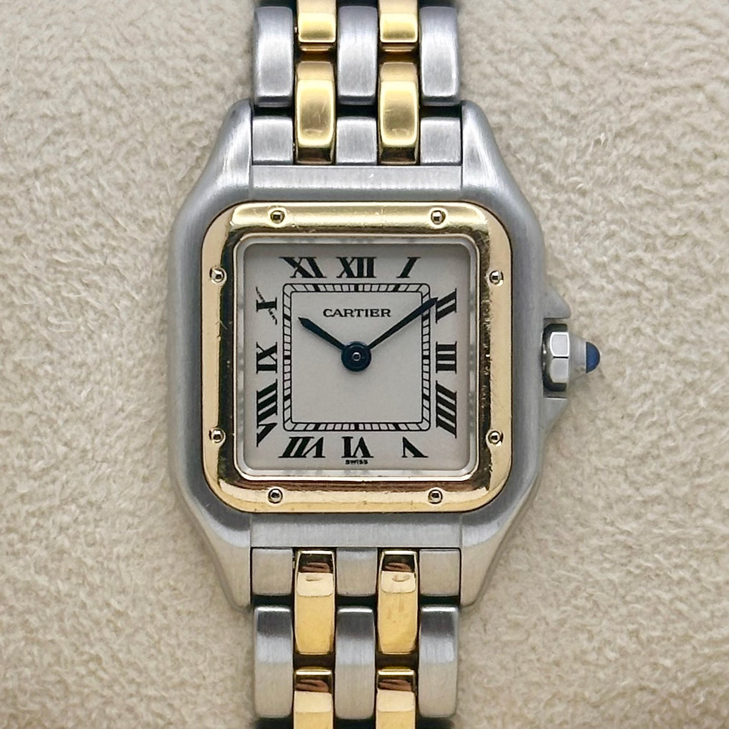 Panthère Two Row White Romans 18K Yellow Gold Ref 1120 2001