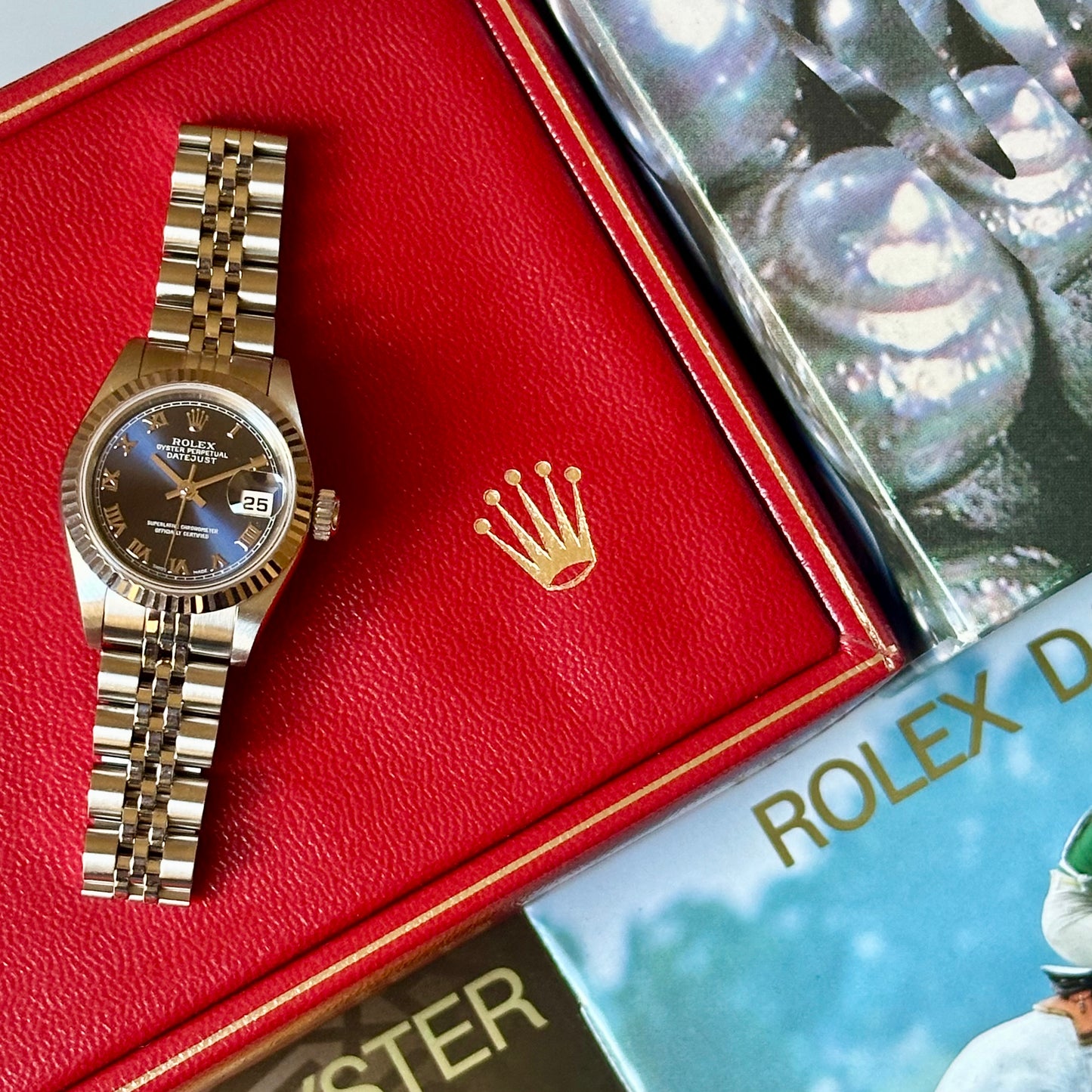 Lady-Datejust 26 Blue Romans Ref 69174 1998