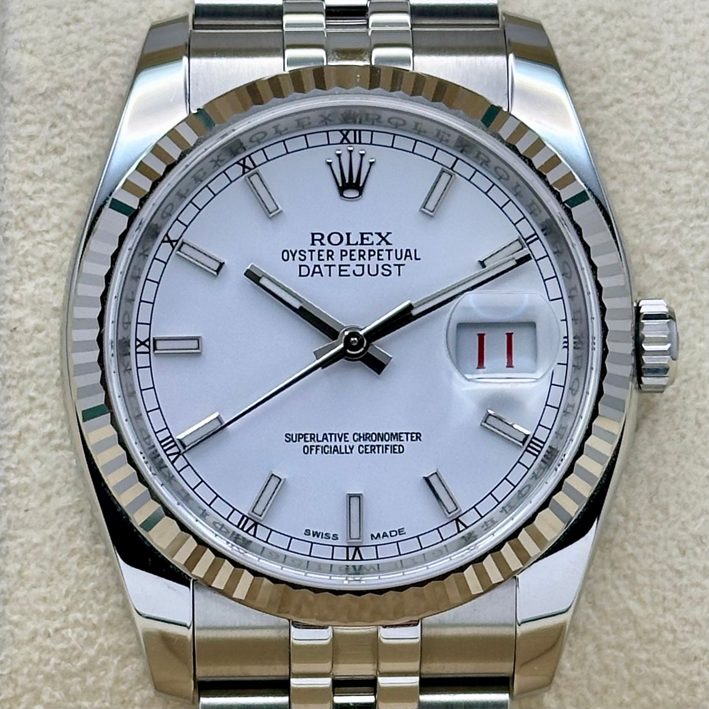 Datejust 36 White Roulette Ref 116234 2014