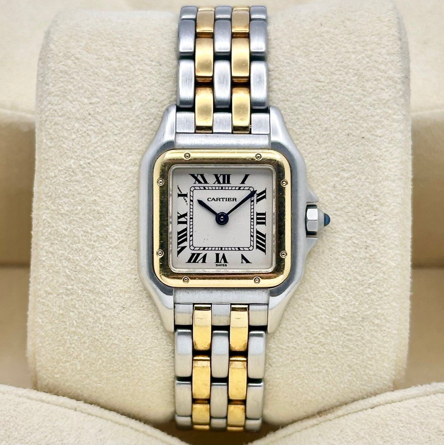 Panthère Two Row White Romans 18K Yellow Gold Ref 1120 1994