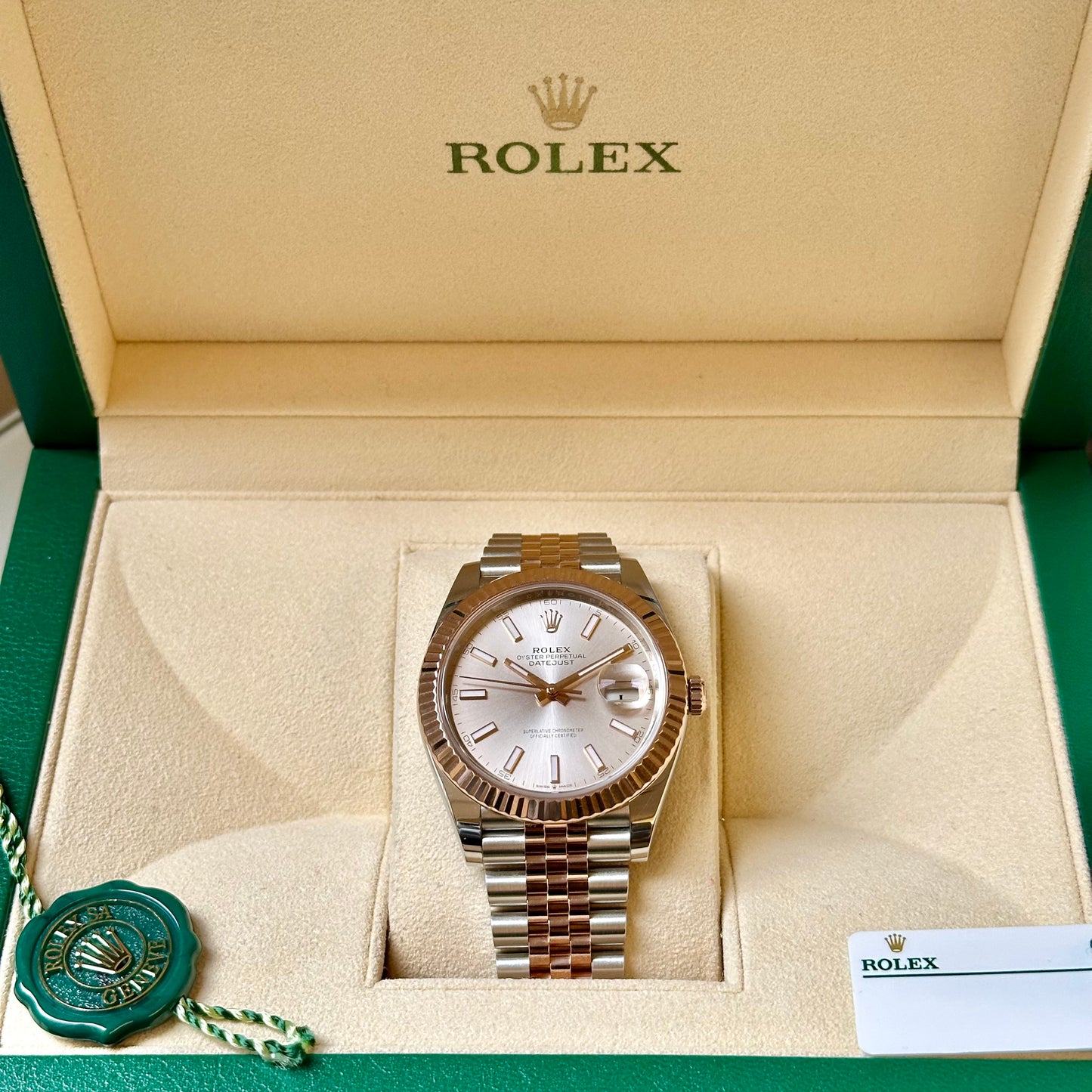 Datejust 41 Sundust 18K Rose Gold Ref 126331 2019